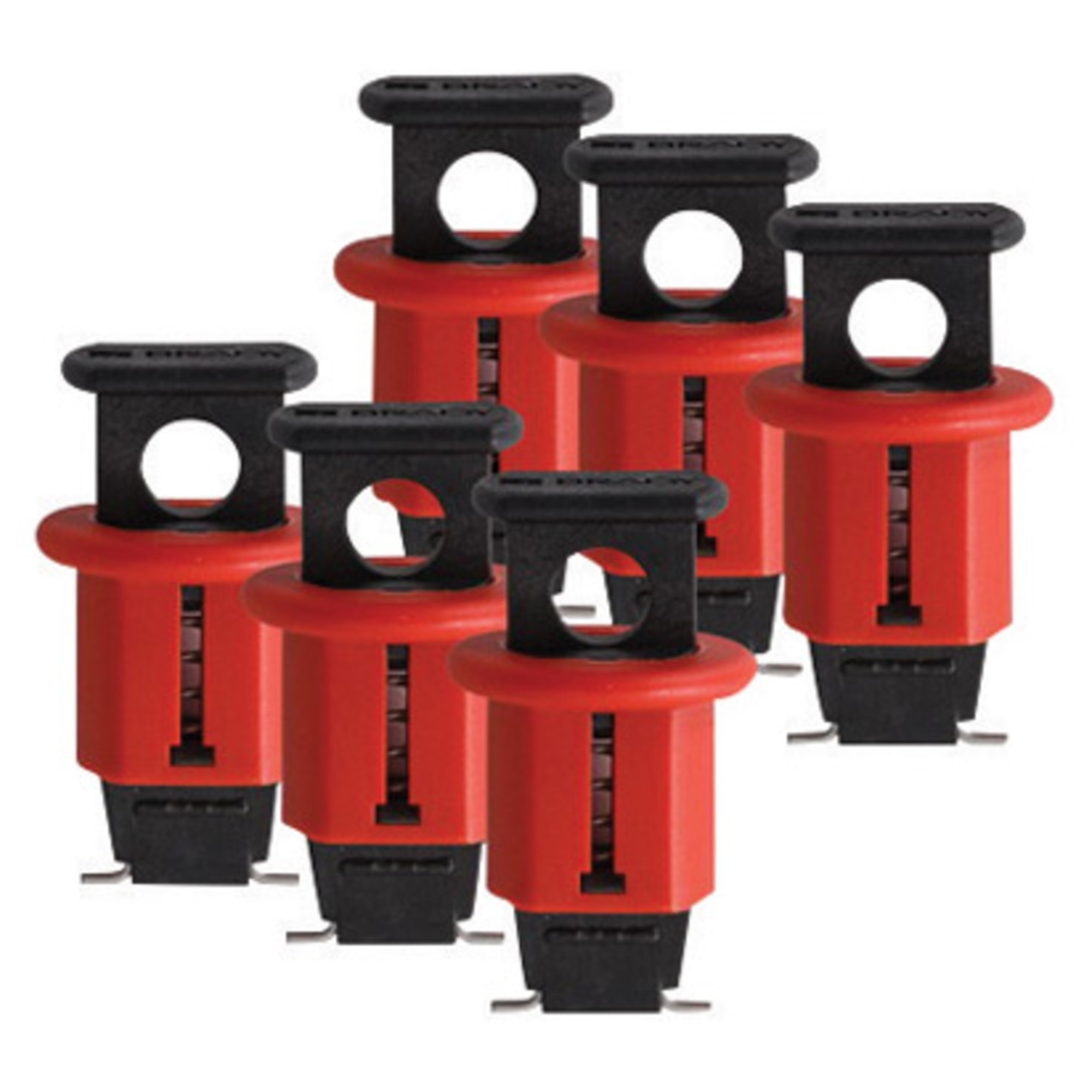 Brady Red Glass-Reinforced Nylon Pin Out Standard Lockout Device from GME Supply